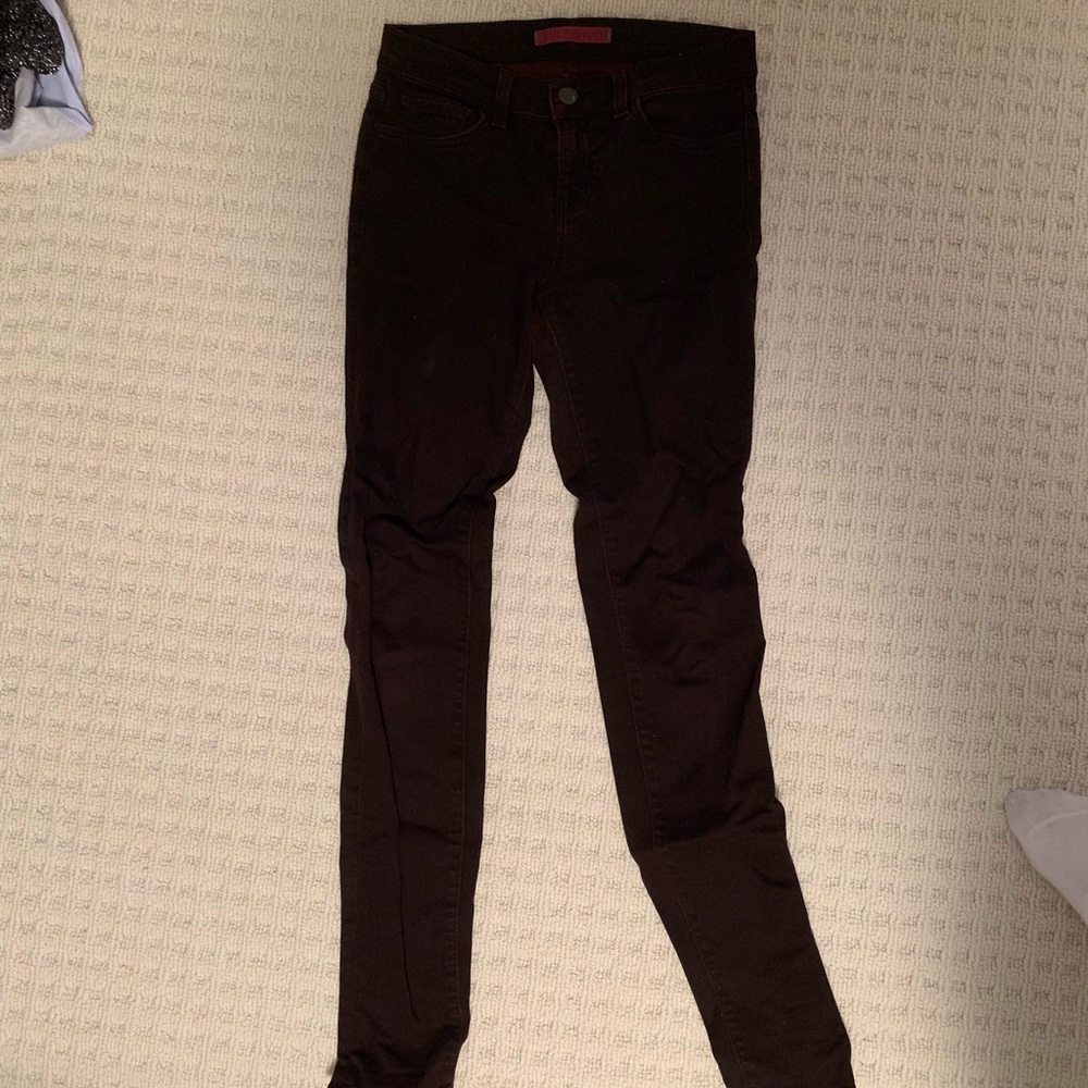 Black with red dye j brands!